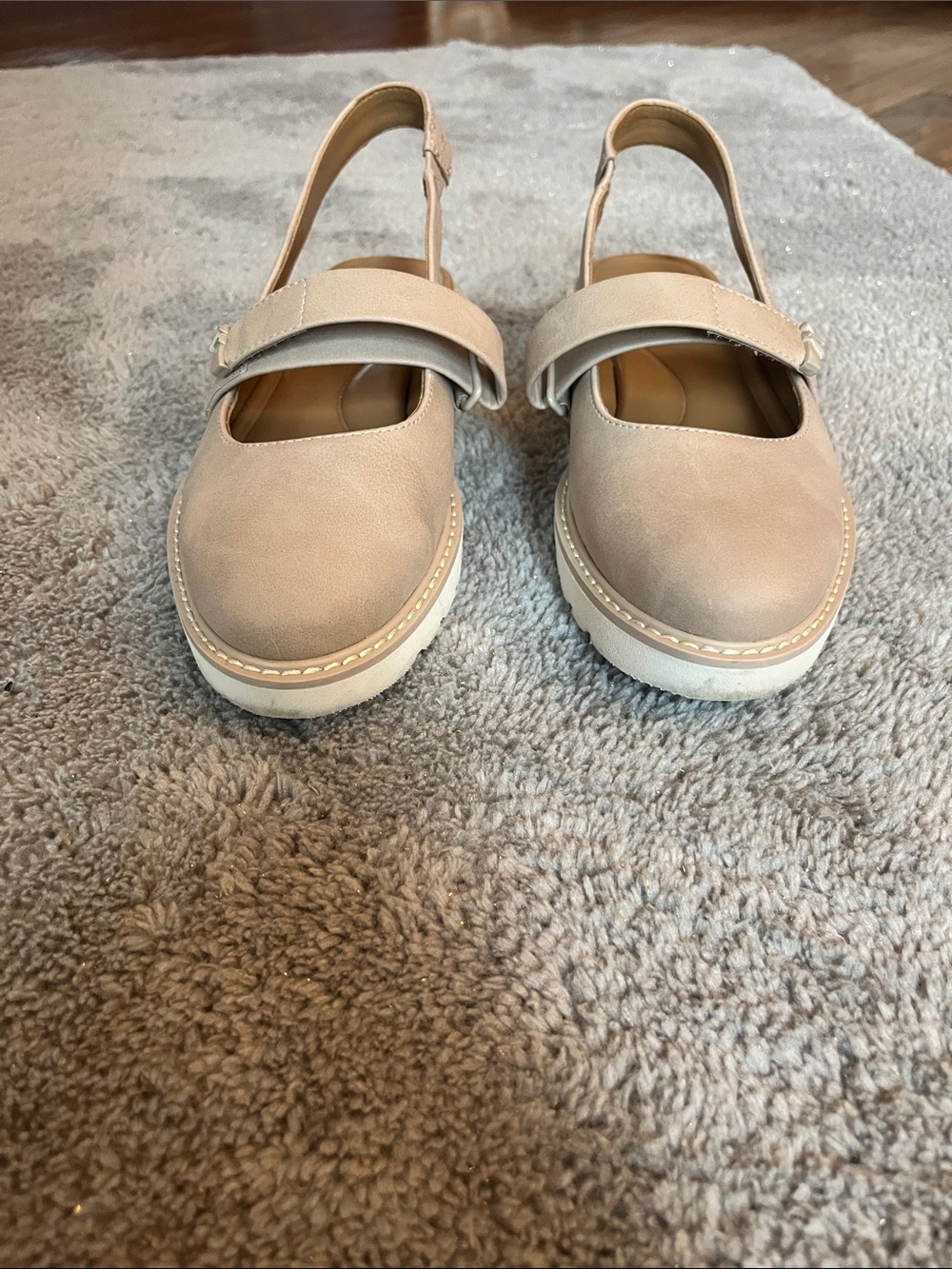 Naturalizer Women's Beige Mary Jane Slingback Flats - Picture 2 of 12